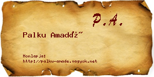 Palku Amadé névjegykártya